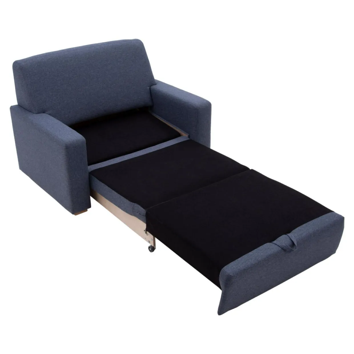 Sofa 1,5 osobowa rozkładana szara MONTY
