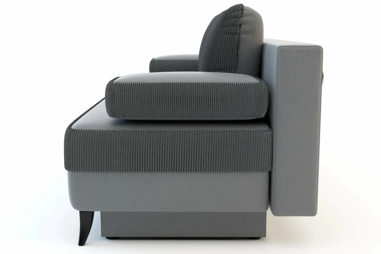 Sofa 3 osobowa rozkładana szara GLORIA