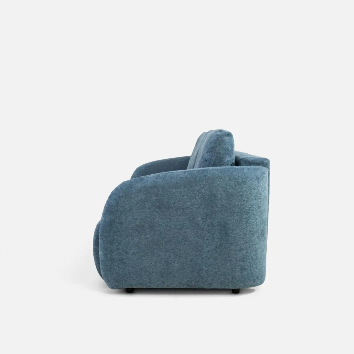 Sofa 3 osobowa, rozkładana z pojemnikiem granatowa PORTO