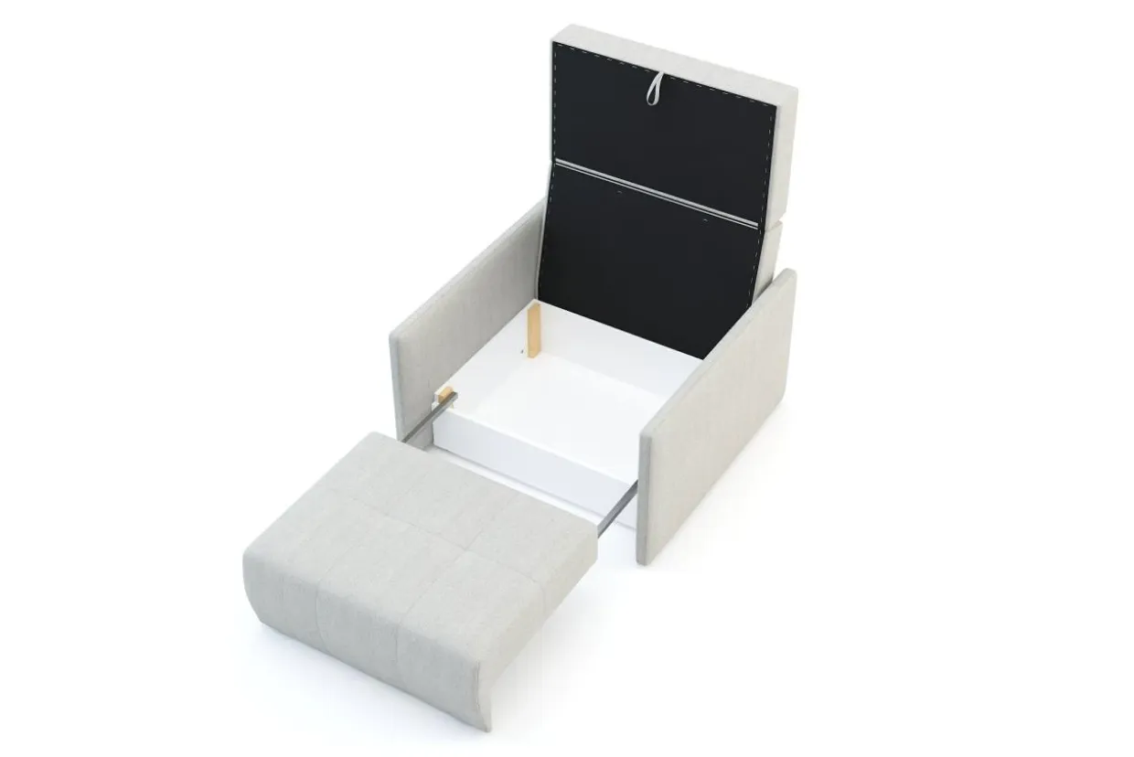 Sofa amerykanka 93 cm szara LEO I