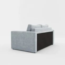 Sofa amerykanka sztruksowa szara SOFI