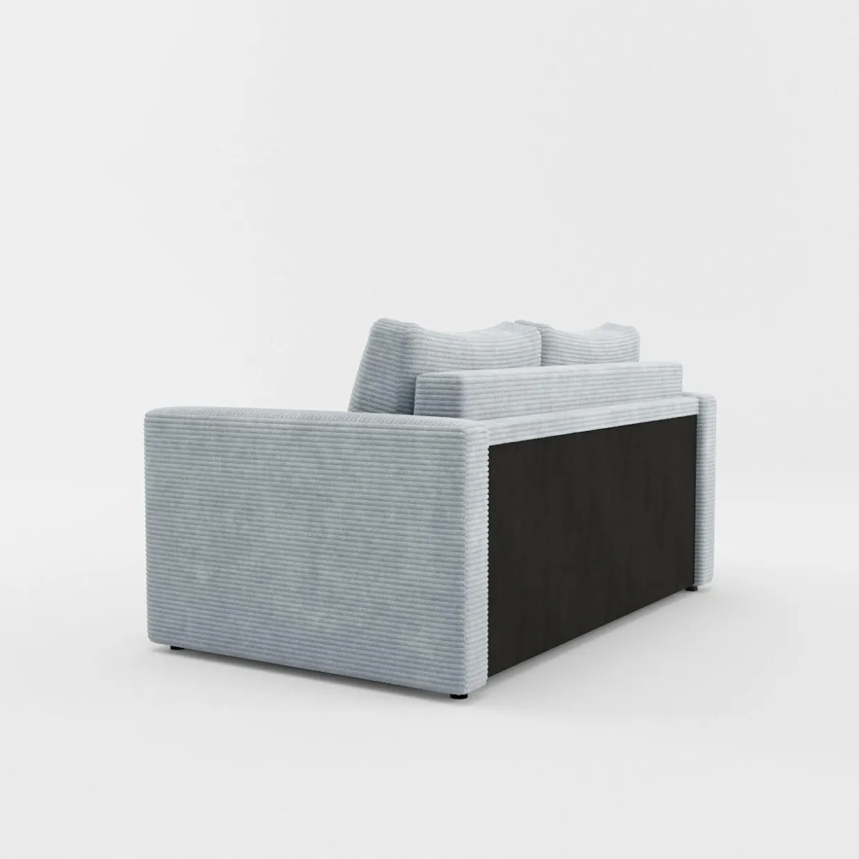 Sofa amerykanka sztruksowa szara SOFI