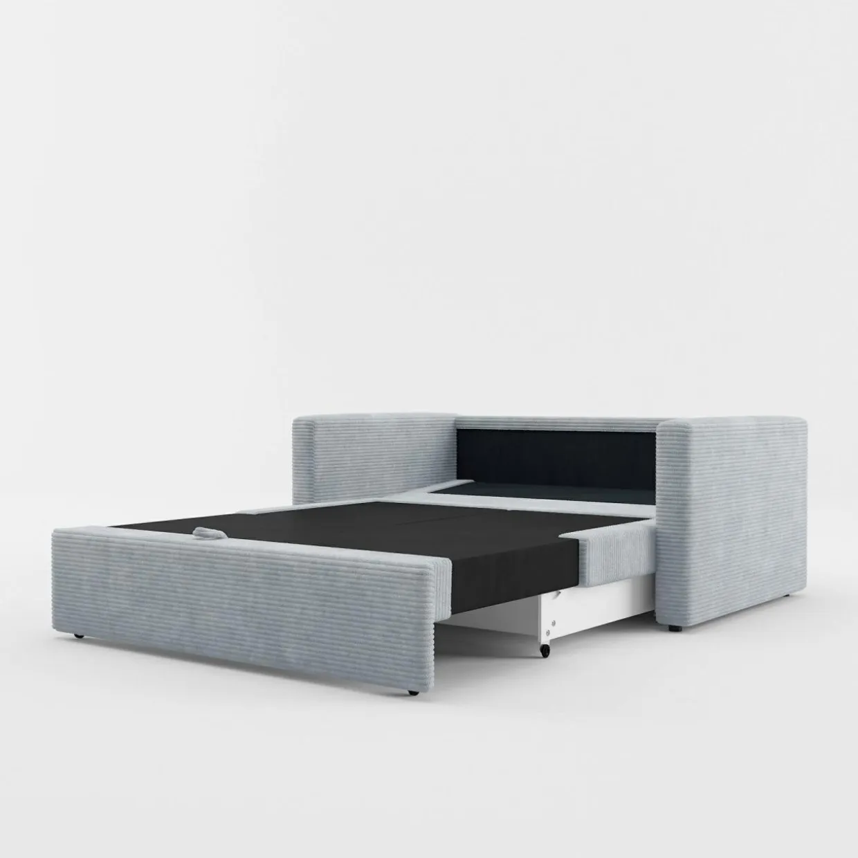 Sofa amerykanka sztruksowa szara SOFI