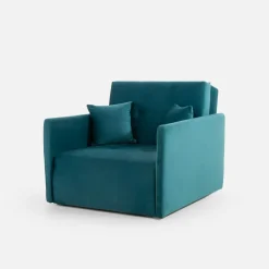 Sofa amerykanka turkusowa 93 cm LEO I