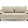 Sofa beżowa VAMOS nóżki buk