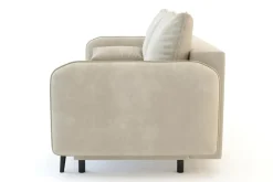 Sofa beżowa VAMOS nóżki czarne