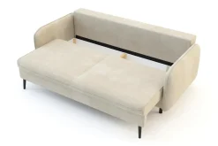 Sofa beżowa VAMOS nóżki czarne