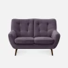 Sofa fioletowa SCANDI 137 cm