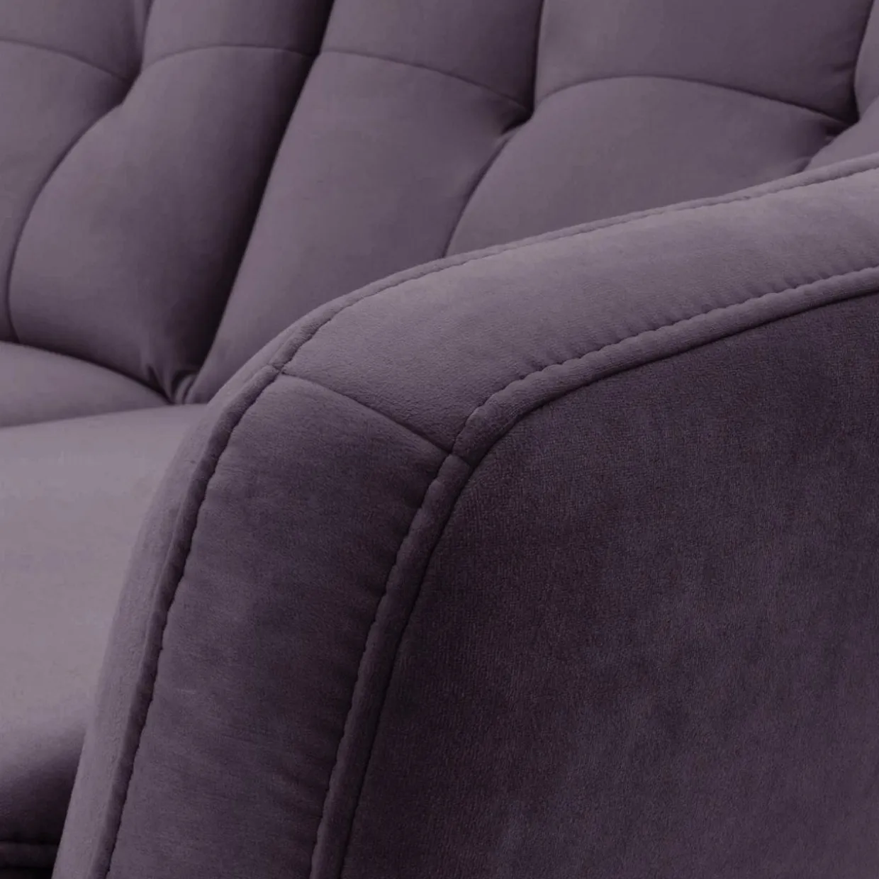 Sofa fioletowa SCANDI 187 cm