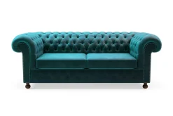 Sofa glamour lazurowa CHESTER