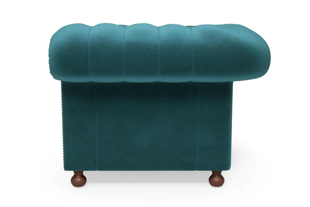 Sofa glamour lazurowa CHESTER