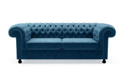 Sofa glamour niebieska CHESTER
