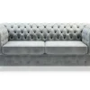 Sofa glamour szara CHESTER