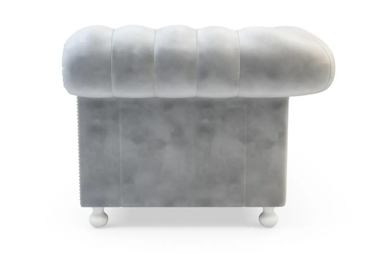 Sofa glamour szara CHESTER