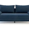 Sofa granatowa VAMOS nóżki buk