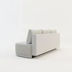 Sofa 3-osobowa beżowa ROUND