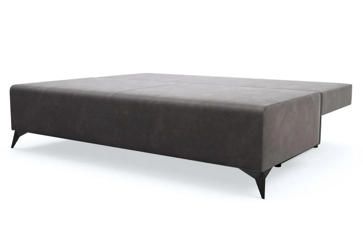 Sofa 3-osobowa brązowa CASEY
