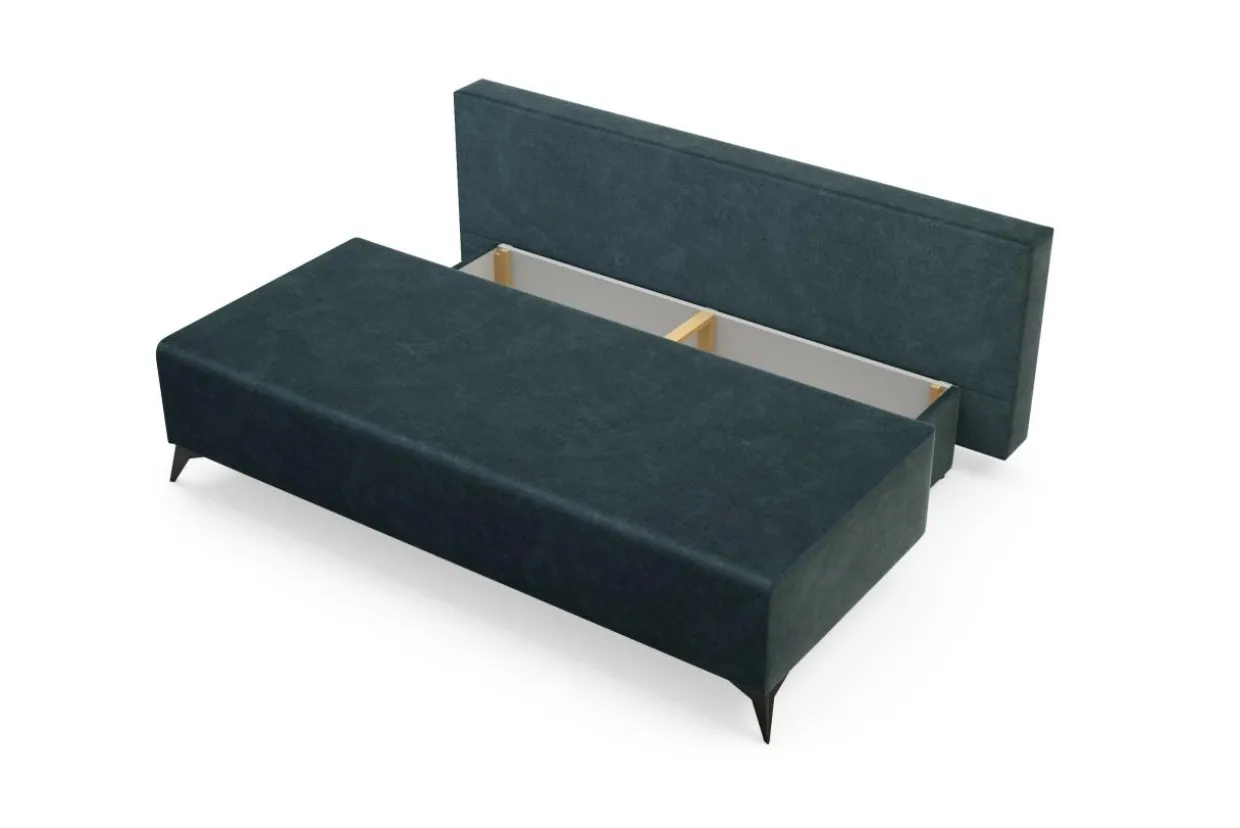 Sofa 3-osobowa ciemna zieleń CASEY