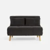 Sofa 2-osobowa ciemnoszara LAVILLA