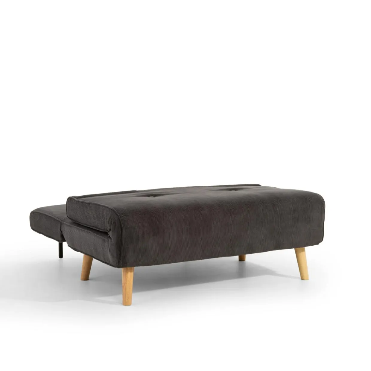 Sofa 2-osobowa ciemnoszara LAVILLA