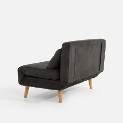 Sofa 2-osobowa ciemnoszara LAVILLA