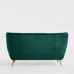 Sofa 3-osobowa ciemnozielona KELSO