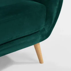 Sofa 3-osobowa ciemnozielona KELSO