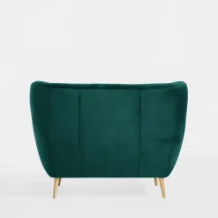 Sofa 2-osobowa ciemnozielona KELSO
