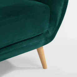 Sofa 2-osobowa ciemnozielona KELSO