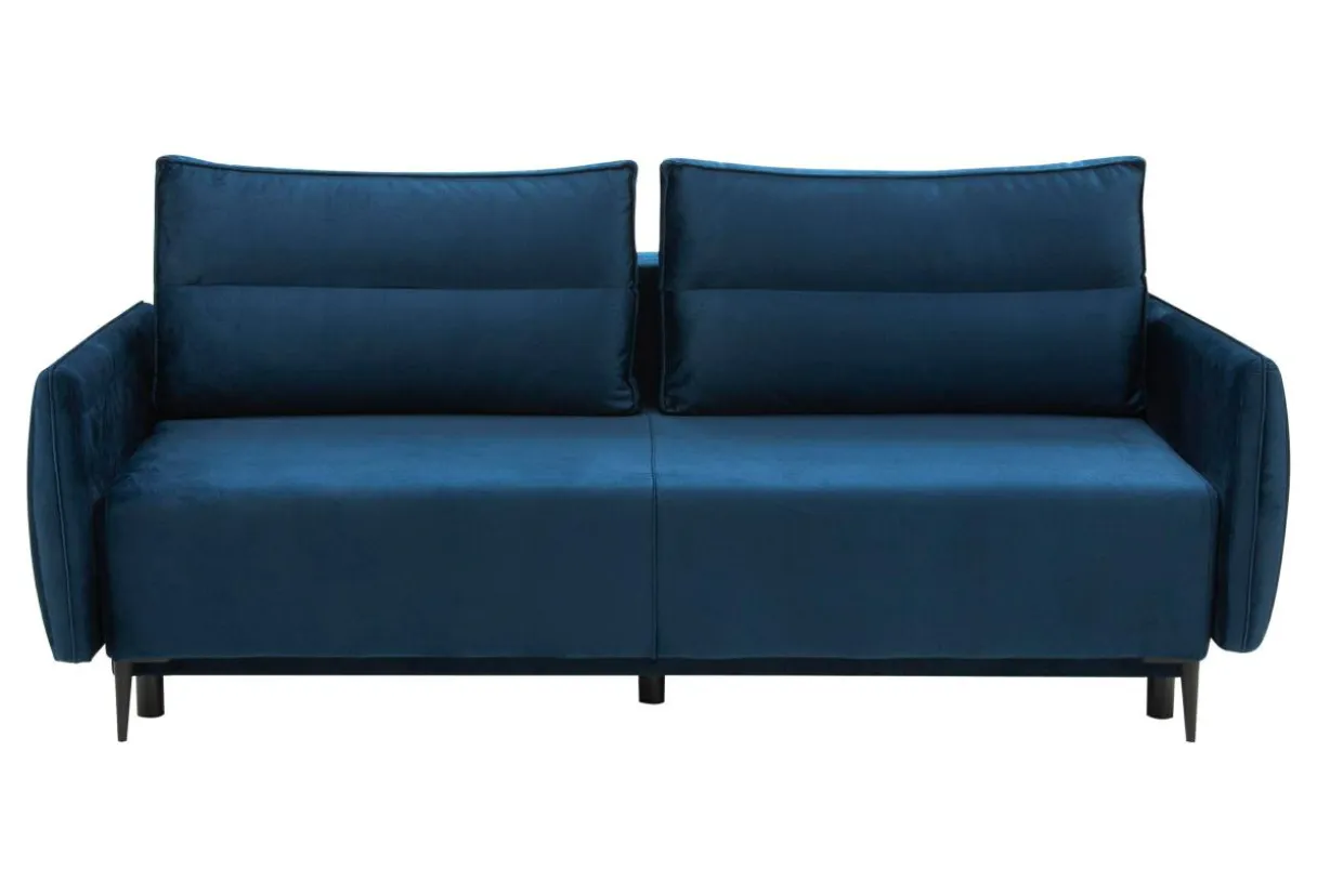 Sofa 3-osobowa DL rozkładana granatowa KIOTO