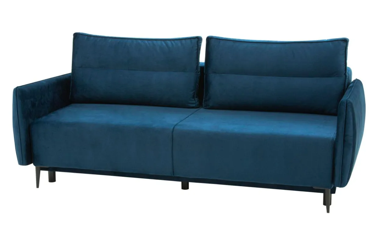 Sofa 3-osobowa DL rozkładana granatowa KIOTO