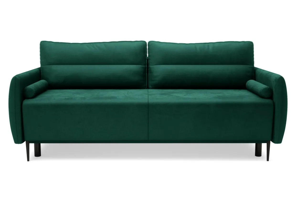 Sofa 3-osobowa DL rozkładana zielona KIOTO