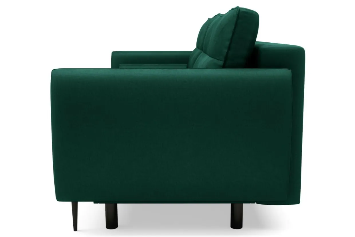 Sofa 3-osobowa DL rozkładana zielona KIOTO