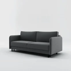 Sofa 3-osobowa grafitowa BRUNO
