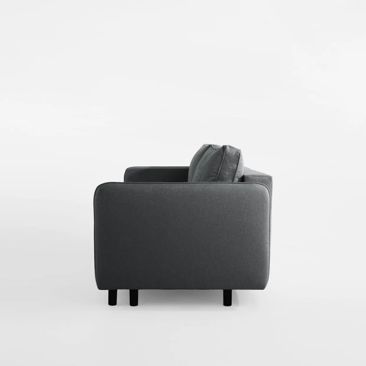 Sofa 3-osobowa grafitowa BRUNO