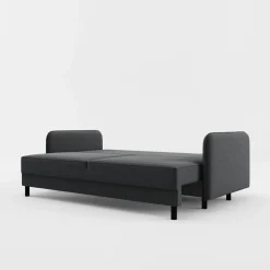 Sofa 3-osobowa grafitowa BRUNO