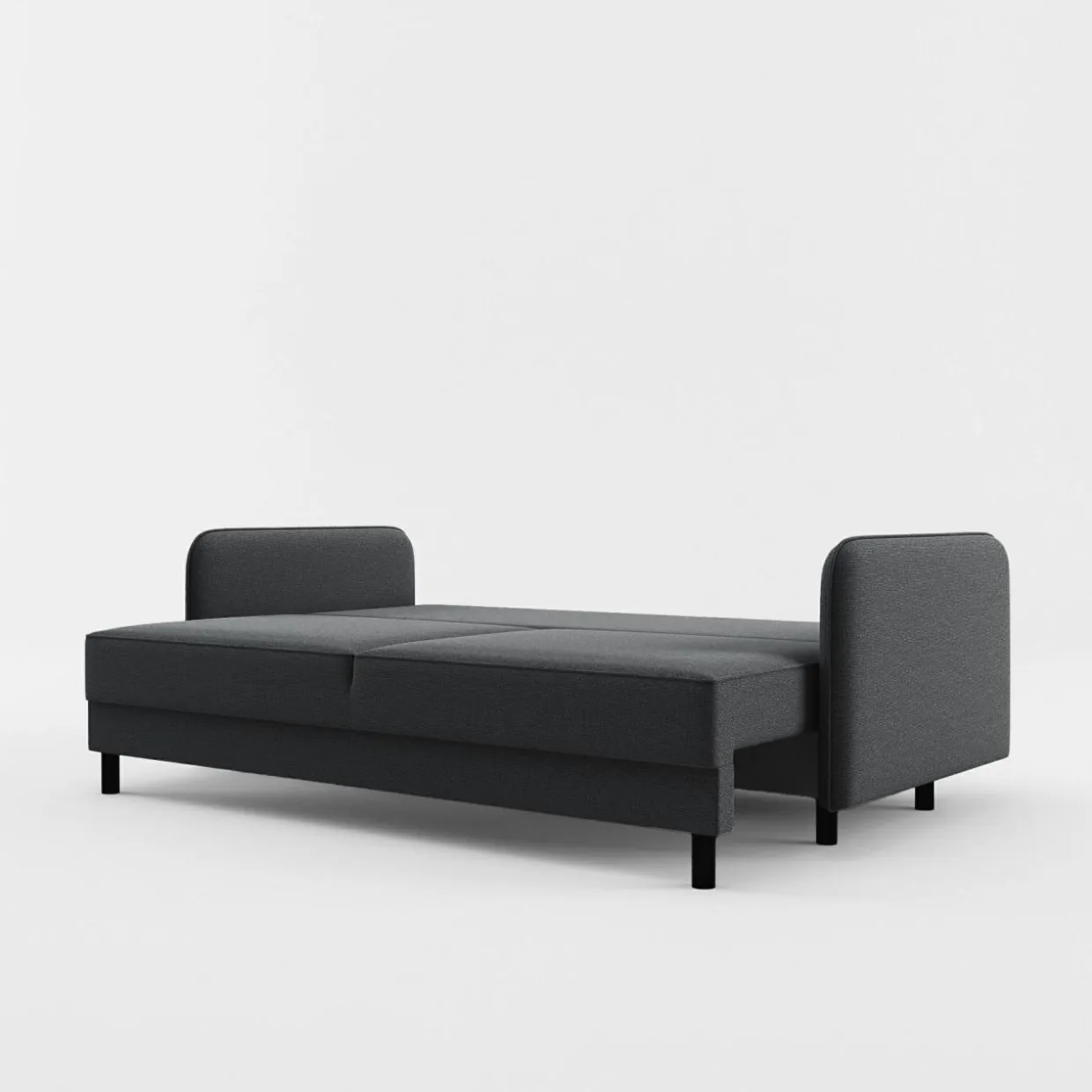 Sofa 3-osobowa grafitowa BRUNO