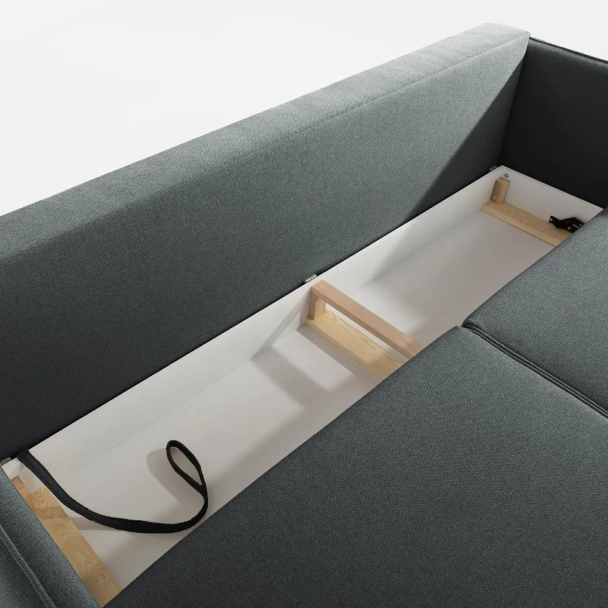 Sofa 3-osobowa grafitowa BRUNO