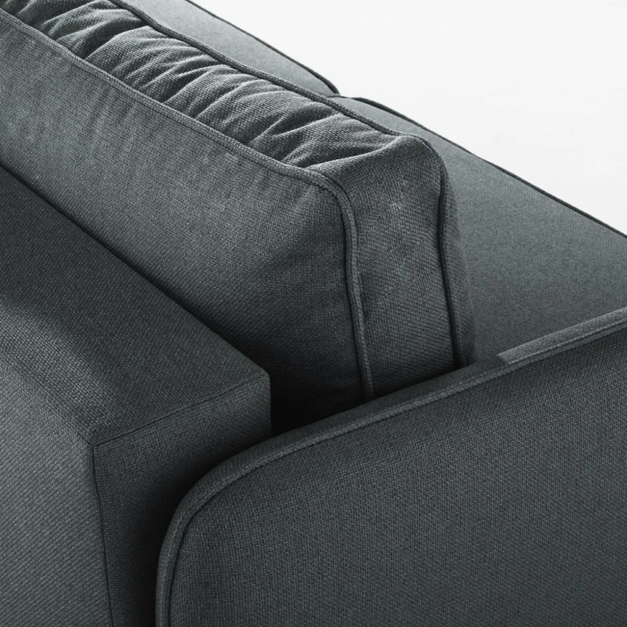 Sofa 3-osobowa grafitowa BRUNO