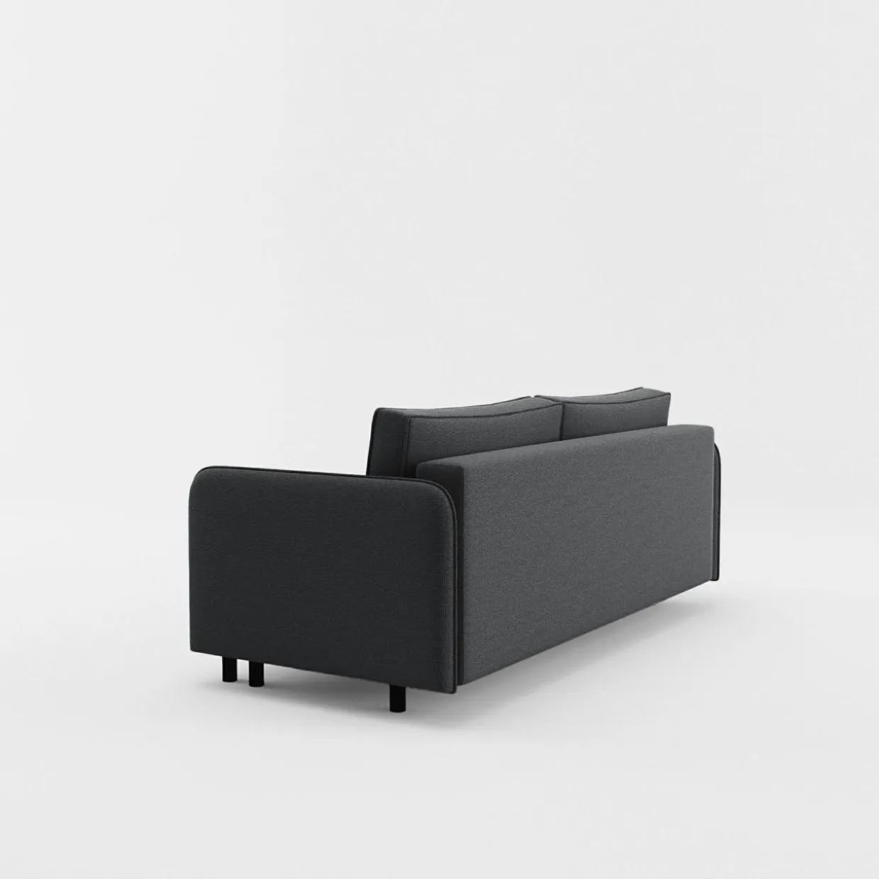 Sofa 3-osobowa grafitowa BRUNO