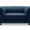 Sofa 2-osobowa granatowa CHESTER