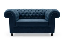 Sofa 2-osobowa granatowa CHESTER
