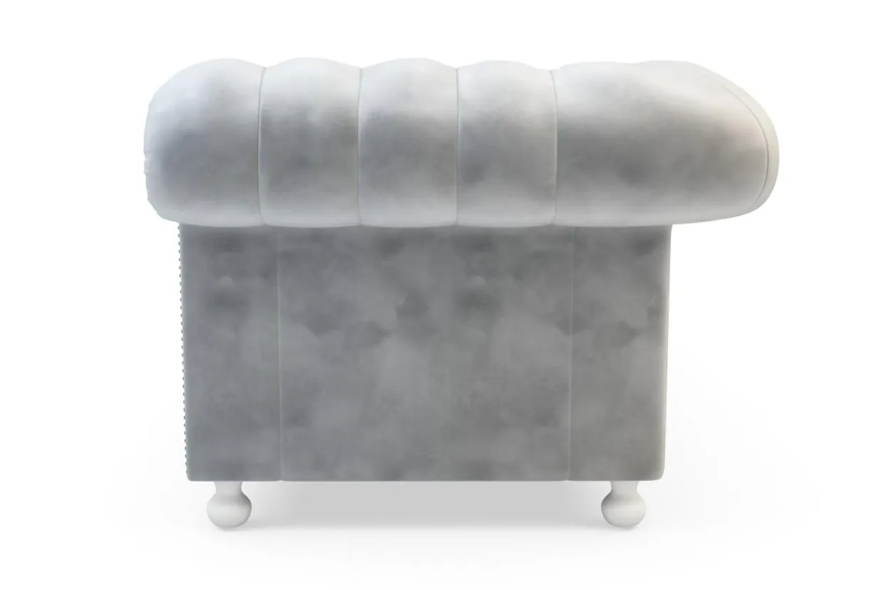 Sofa 3-osobowa jasnoszara CHESTER