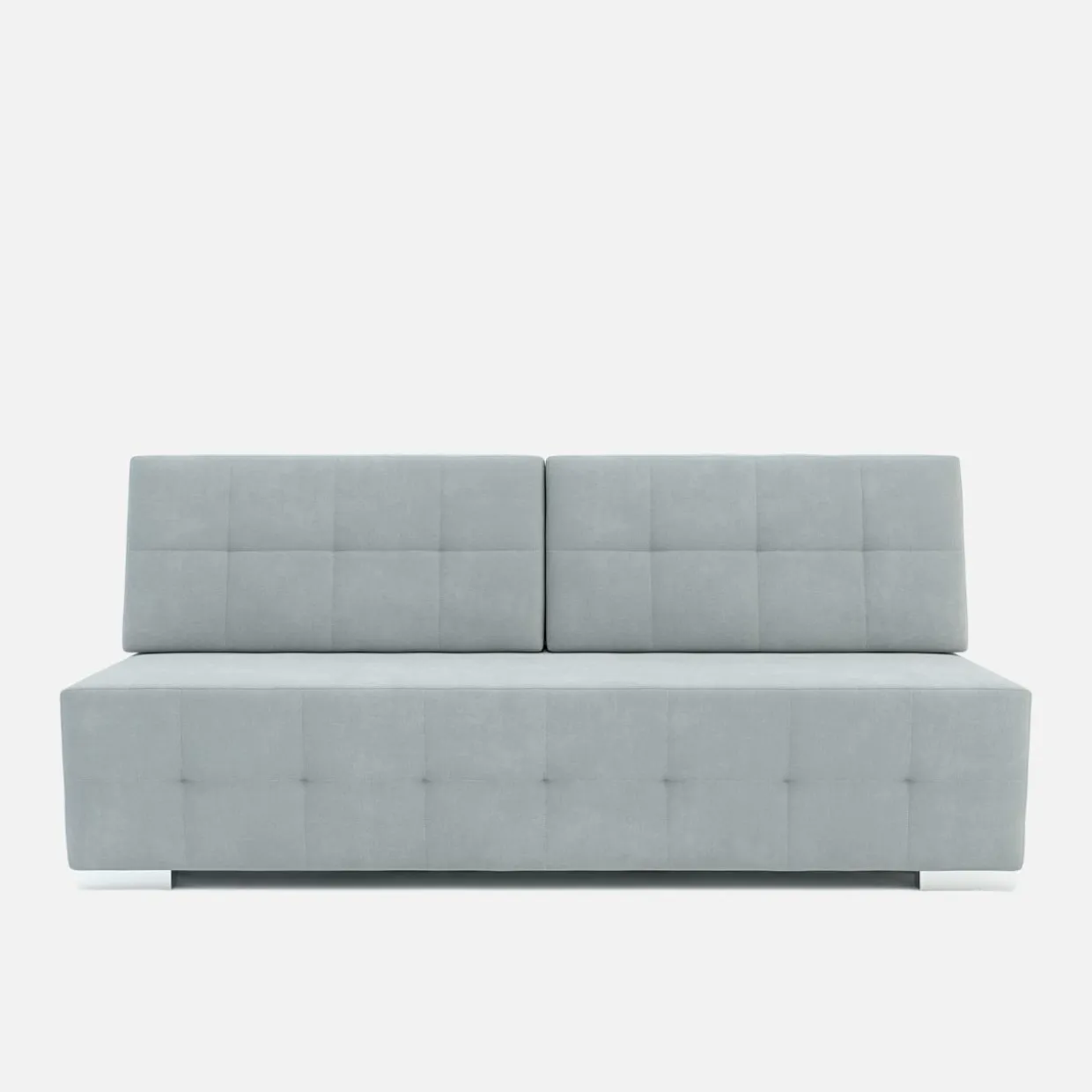 Sofa 3-osobowa jasnoszara pikowana LILI