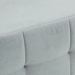 Sofa 3-osobowa jasnoszara pikowana LILI