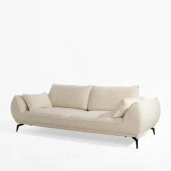 Sofa 3-osobowa kremowa CAVO
