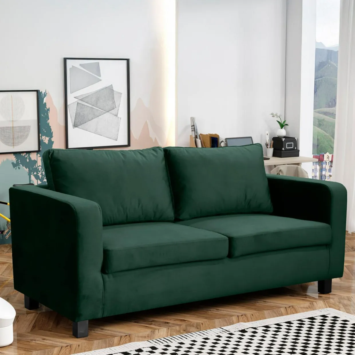 Sofa 3-osobowa MINI MAX III zielona