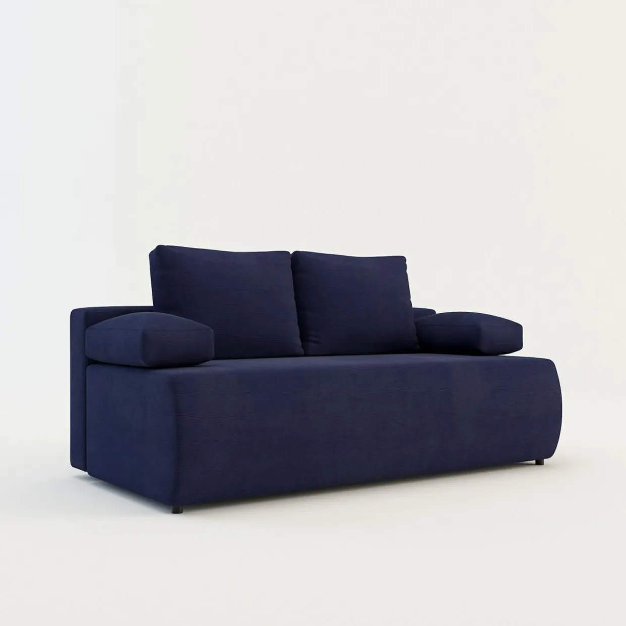 Sofa 3-osobowa niebieska DELPO