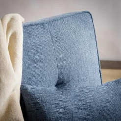 Sofa 1-osobowa rozkładana niebieska WINSLO