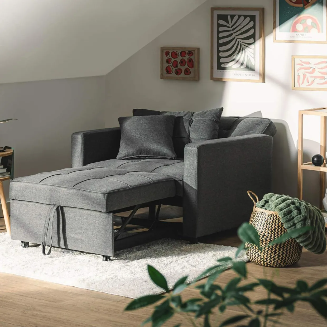 Sofa 1-osobowa rozkładana SAPURI